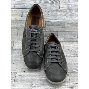 Taos Leather Gray Lace Up Casual Comfort Walking Shoes Women's Size 39